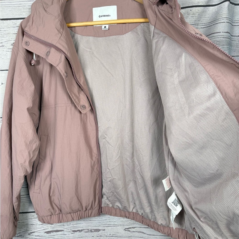 COVERNAT Women's Windbreaker Jacket Lavender Size M - Picture 9 of 11